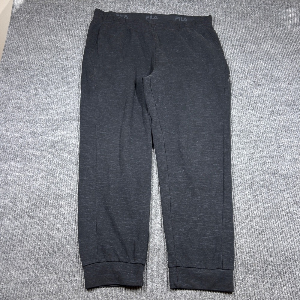 Fila Sport Joggers Mens XL Pants Space Dye Athletic Sweatpants Elastic waist